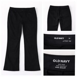 🐜 Old Navy Mid-Rise Wow Bootcut Pants – Black | Size 14